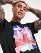 Nike Black Light Photo Print T-shirt In Black