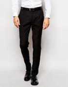 Vito Tuxedo Suit Pants In Slim Fit - Black