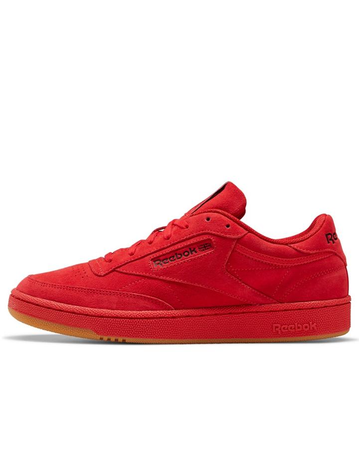 Reebok Club C 85 Sneakers In Red And Black