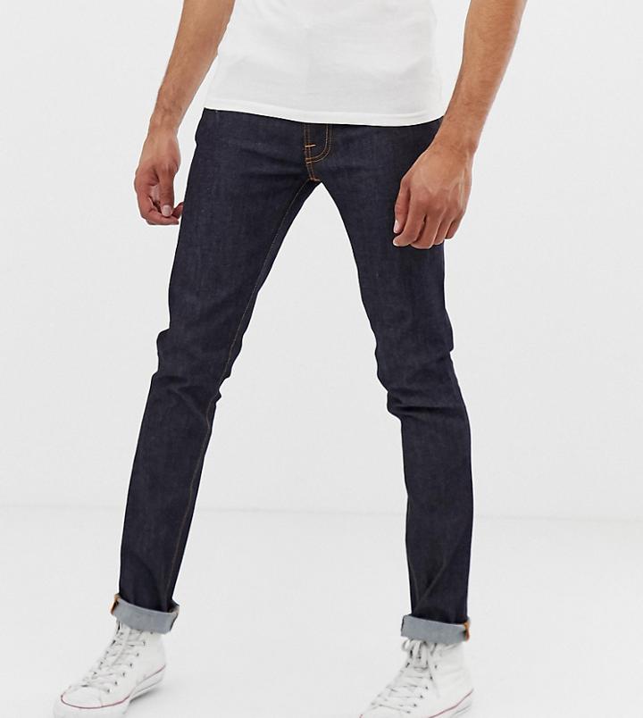 Nudie Jeans Lean Dean Tapered Fit Jeans Dry 16 Dips - Navy