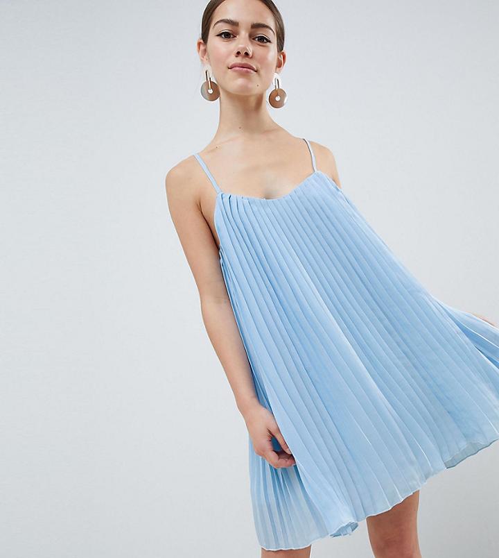 Missguided Petite Cami Swing Dress - Blue
