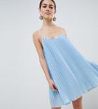 Missguided Petite Cami Swing Dress - Blue