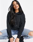 Cotton: On Hoodie In Black