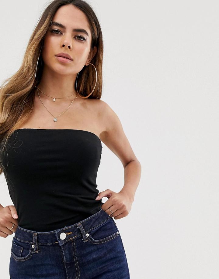 Asos Design Fuller Bust Bandeau Body - Black