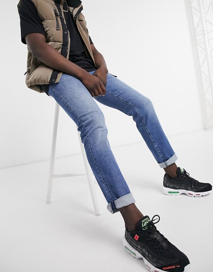 Boss Maine Regular Fit Jeans In Light Blue-blues