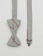 Original Penguin Bow Tie Diagonal Stripe - Gray