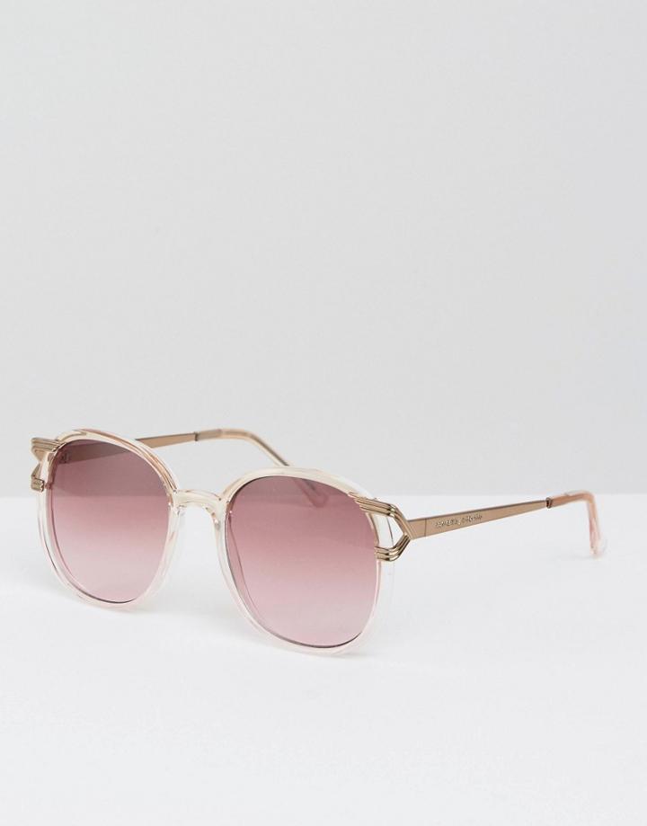 Somedays Lovin Vintage Style Round Sunglasses - Pink