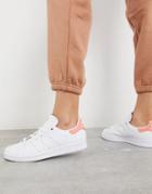 Adidas Originals Stan Smith Sneakers In White And Coral