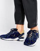 Le Coq Sportif Navy Floral Print Pony Hair R Xvi Sneakers - Red