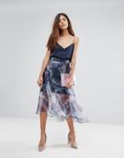 Coast Organza Printed Skirt - Multi