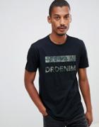 Dr Denim Patrick T-shirt In Black With Logo - Black