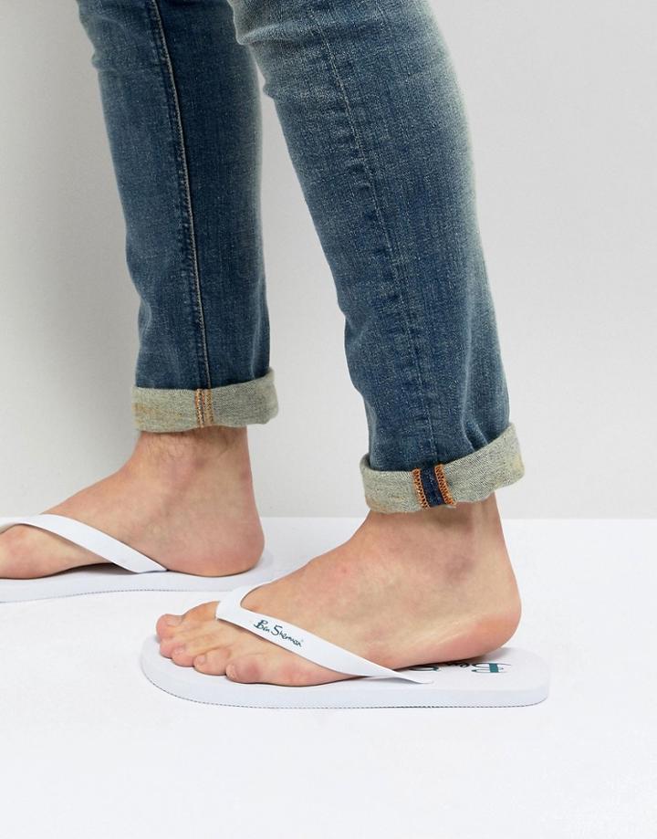 Ben Sherman Flip Flops - White