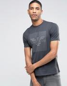 Armani Jeans T-shirt With Box Logo In Gray - Gray