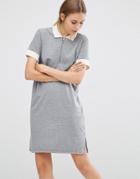Just Female Athlete Polo Dress - Gray