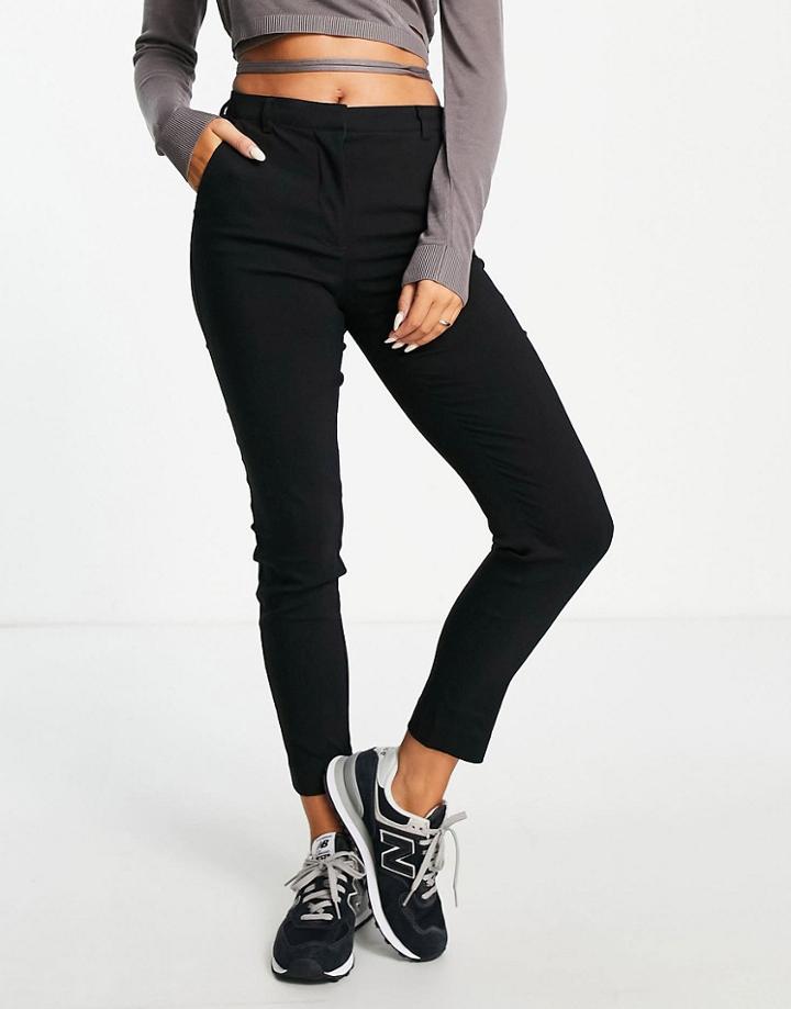 Y.a.s Slim Stretch Pants In Black