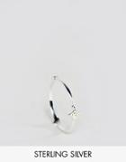 Asos Sterling Silver Mini Shape Station Ring - Silver