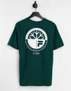 Fila T-shirt With Back Print In Green