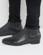 Hudson London Zelus Leather Chelsea Boots - Black