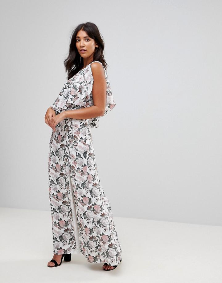 Millie Mackintosh Swiss One Shoulder Floral Maxi Dress - Multi