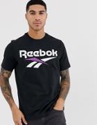 Reebok Logo T-shirt In Black