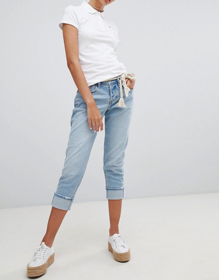 Hollister Low Rise Boyfriend Jean - Gray