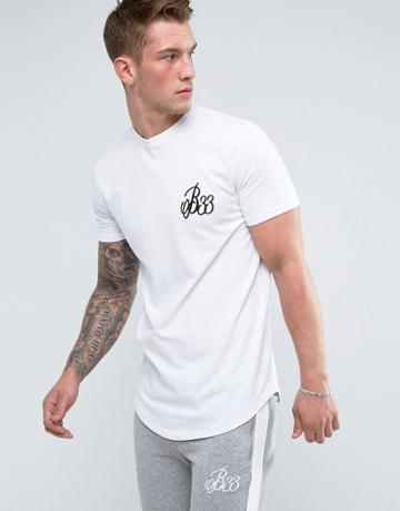 Bee Inspired Muscle Fit T-shirt In White - White