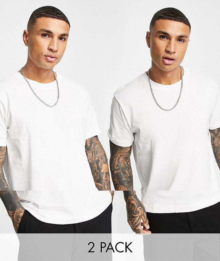 Weekday Relaxed T-shirt 2-pack In White