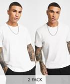 Weekday Relaxed T-shirt 2-pack In White