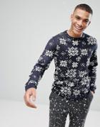 Jack & Jones Originals Holidays Knitted Sweater - Navy