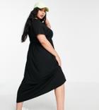 Yours T-shirt Maxi Dress In Black