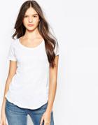Sundry Short Sleeve Raglan Crew Neck T-shirt - White
