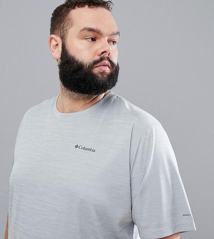 Columbia Plus Zero Rules Technical Logo T-shirt In Gray - Gray