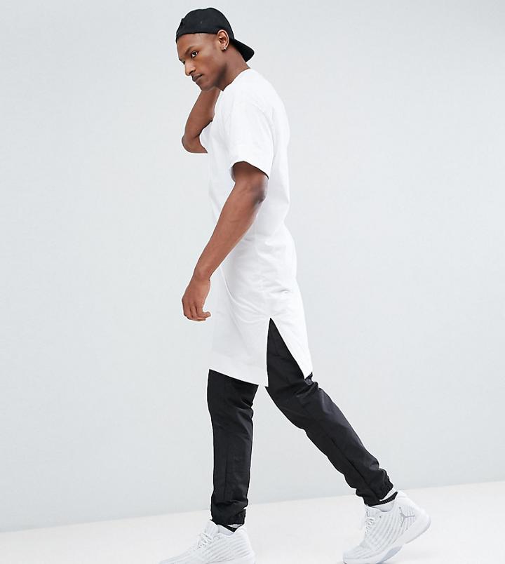 Asos Tall Extreme Longline Super Oversized T-shirt In White - White