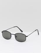 Jeepers Peepers Square Sunglasses In Black - Silver