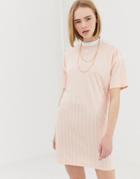 Adidas Originals Trefoil Dress In Pink - Pink