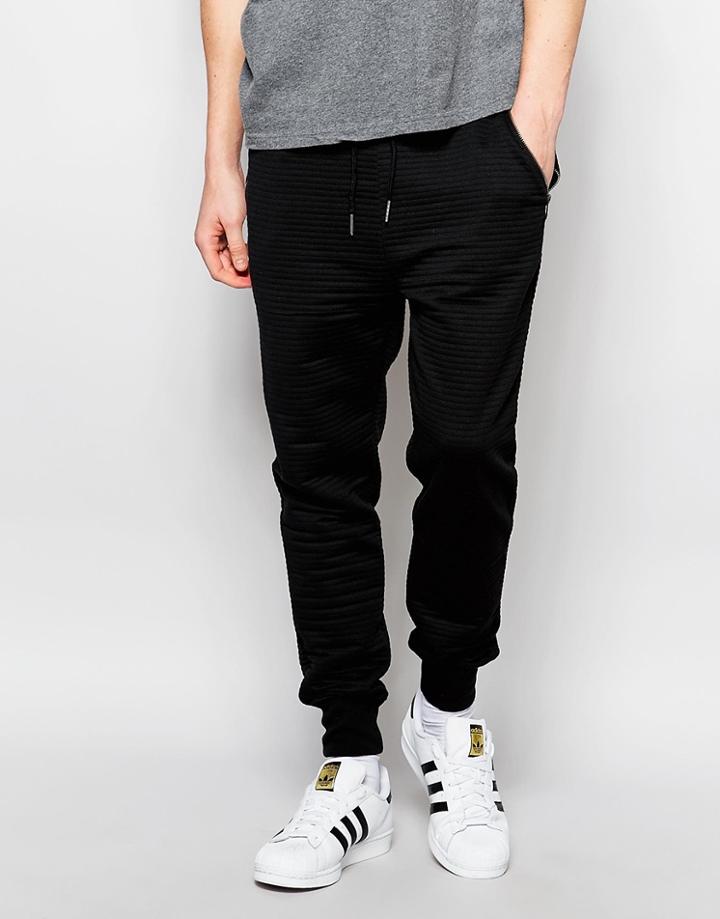 Threadbare Leyton Jersey Joggers - Black