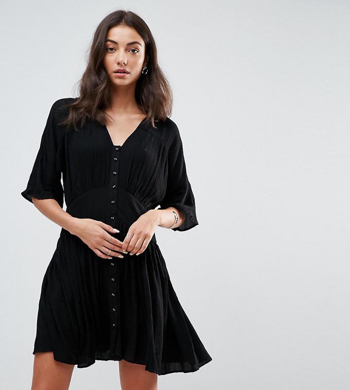 Asos Tall Casual Tea Dress - Black