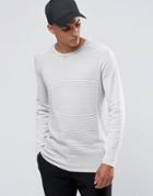 Selected Homme Ribbed Raglan Crew Neck - Gray Violet