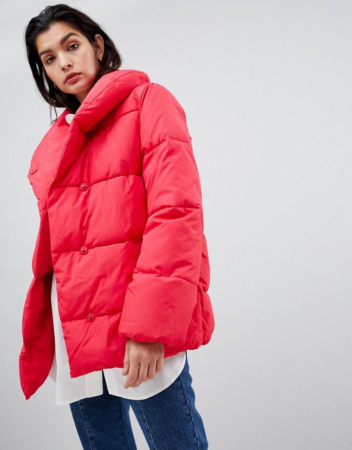 Vila Padded Jacket - Red