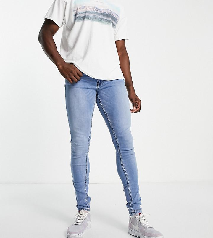 Don't Think Twice Tall Skinny Fit Jeans In Light Blue-blues