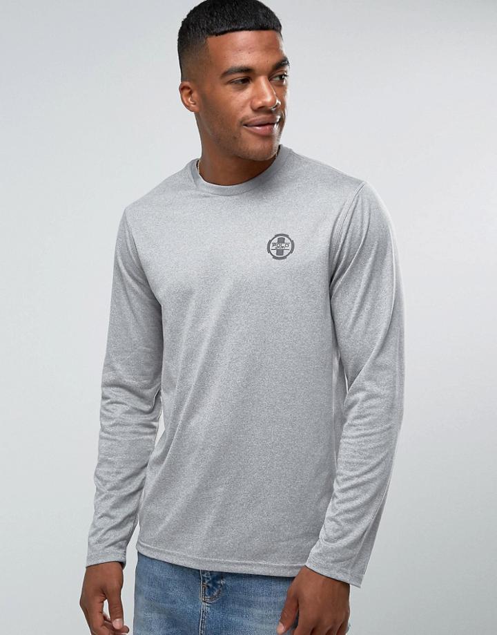 Polo Sport By Ralph Lauren Logo Regular Fit Long Sleeve Top In Grey -