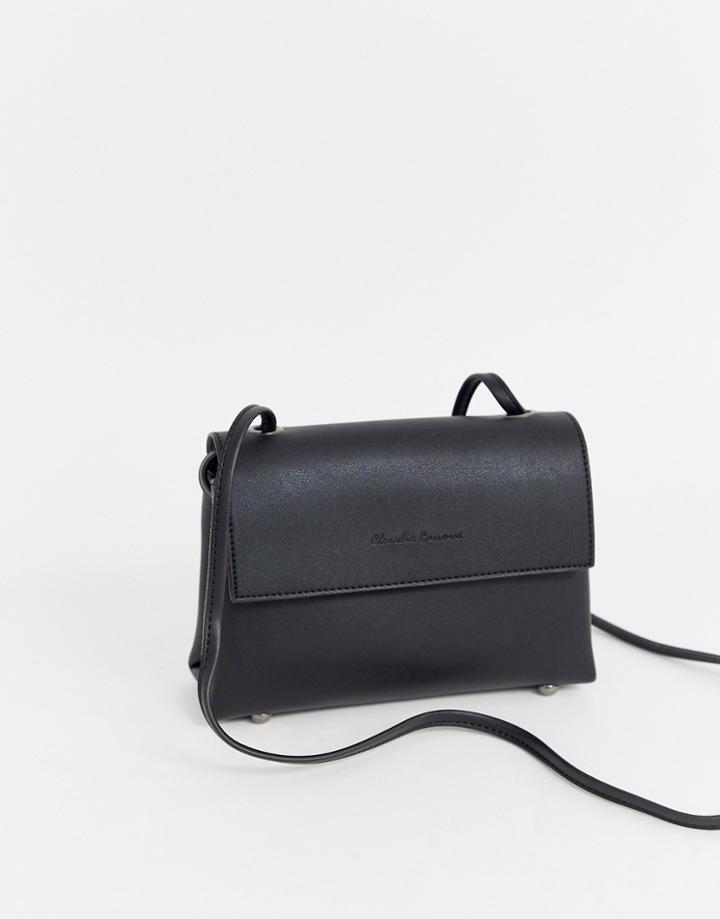 Claudia Canova Fold Over Cross Body Bag-black
