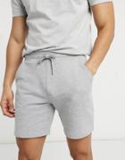 Farah Durrington Cotton Shorts In Gray - Gray-grey