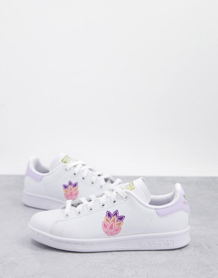 Adidas Originals Stan Smith Sneakers In White With Logo Detail