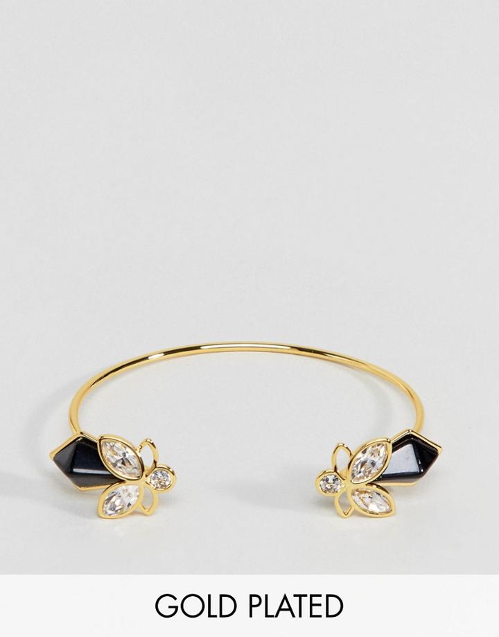 Ted Baker Geometric Bee Cuff Bracelet - Black