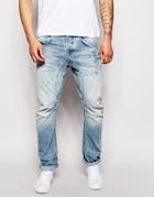Jack & Jones Antifit Jean With Twisted Seam - Light Wash