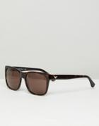 Emporio Armarni Square Sunglasses - Brown