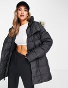 The North Face Dealio Down Parka Coat In Black