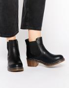 Truffle Collection Rani Mid Chelsea Boots - Black Pu
