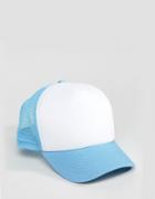 Artsac Workshop Trucker Cap With Contrast Peak - Blue